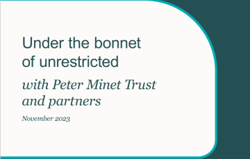 Peter Minet and IVARs publication on unrestricted giving
