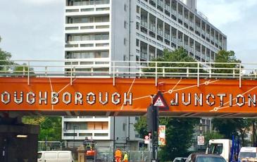 Loughborough Junction train bridge murial